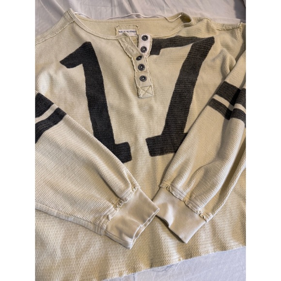 We The Free Cream and Black Long Sleeve Tee - Picture 2 of 3